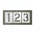 C.H. Hanson Number Stencil Kit, 18Piece Heavy Duty, 6 In Character Height, 4 In Character Width, 10 In 70385